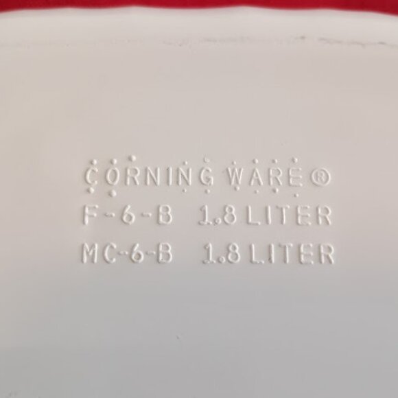 Two Corning ware French White Casserole Ovenware Dishes, F-6-B & F 12B - No lids - Picture 4 of 10